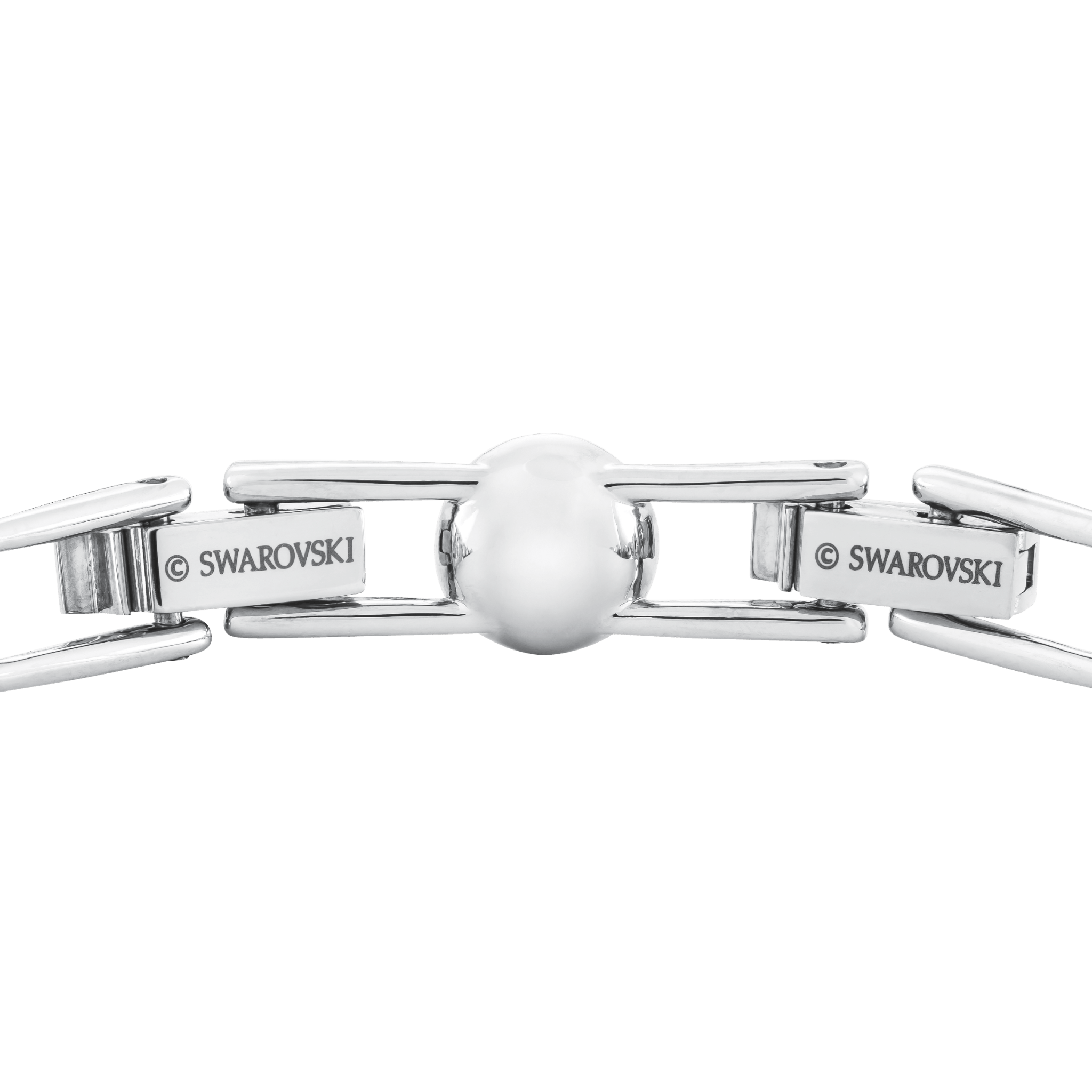 Swarovski Una Angelic bracelet Round cut, Small, White, Rhodium plated -Swarovski