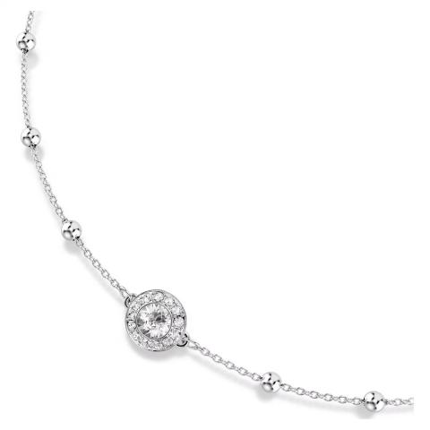 Swarovski Una Angelic Pendant Round cut, Double sided motifs, White, Rhodium plated -Swarovski