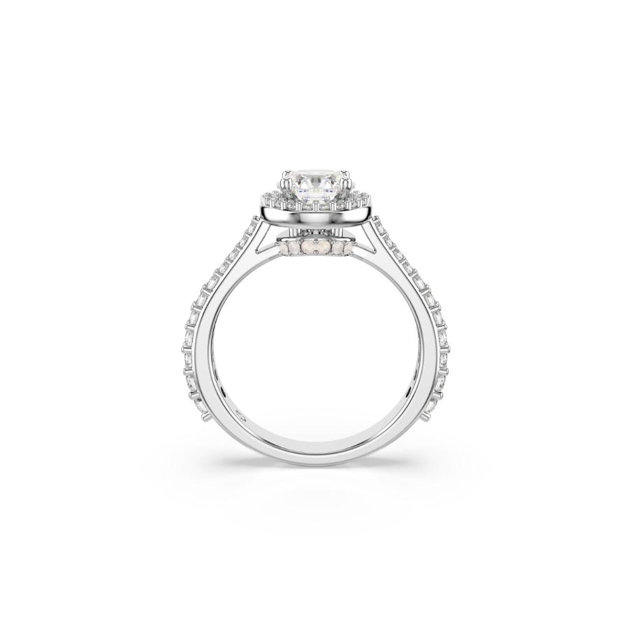Swarovski Una Angelic Ring, Round Cut, White, Silver-tone Finish -Swarovski