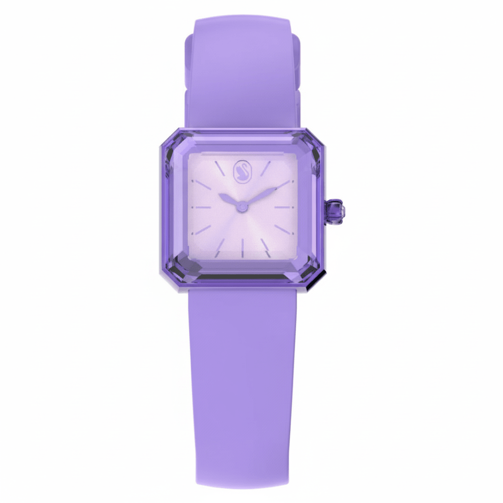 Swarovski Watch Silicone strap, Purple -Swarovski