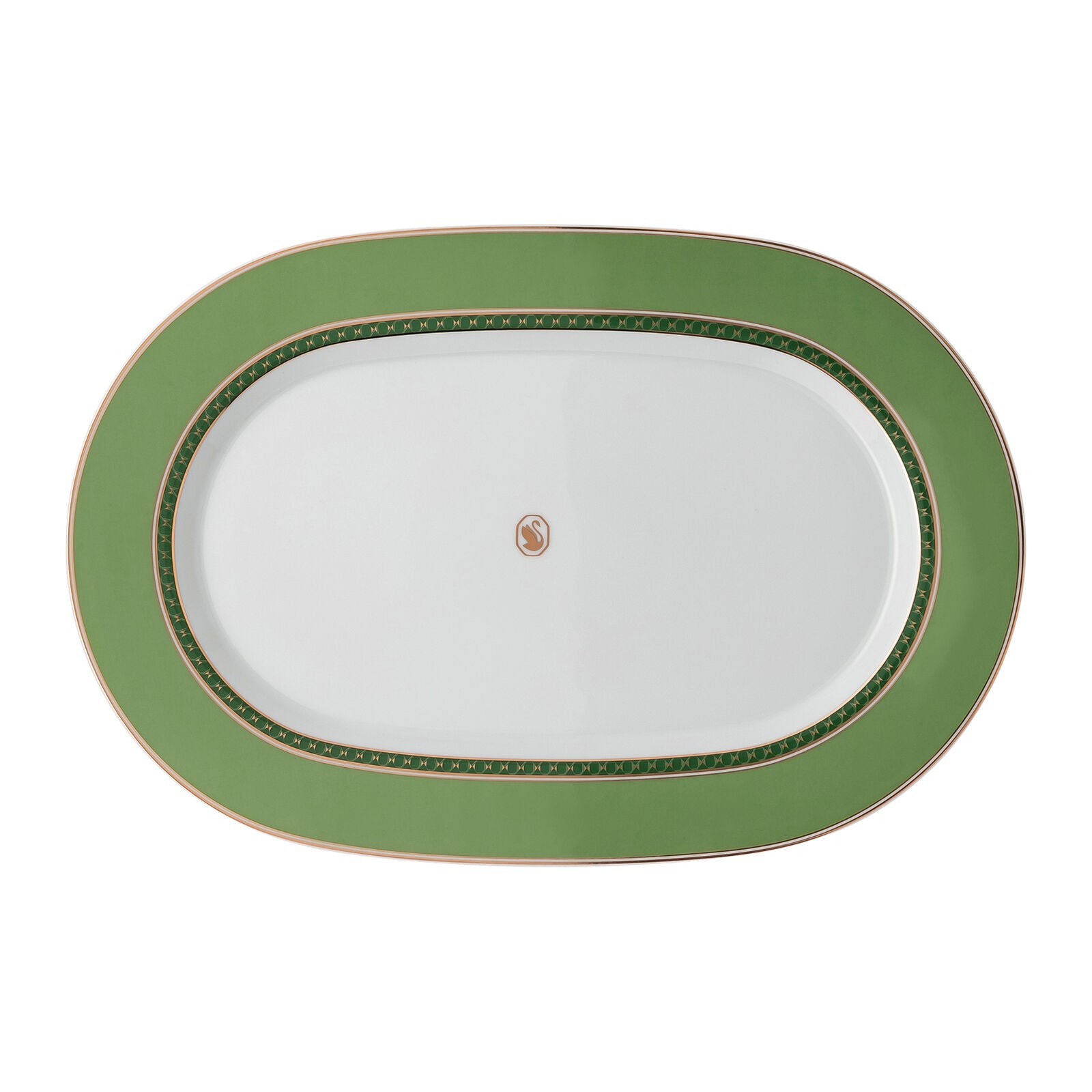 Swarovski x Rosenthal Signum Fern Platter 34cm -Rosenthal