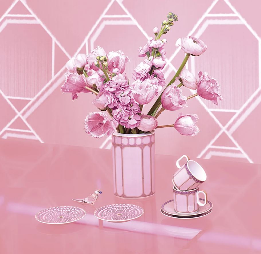 Swarovski x Rosenthal Signum Fern + Rose Espresso cup -Rosenthal