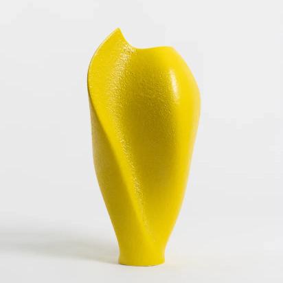 The Promise Vase - Yellow Popcorn -Claraval