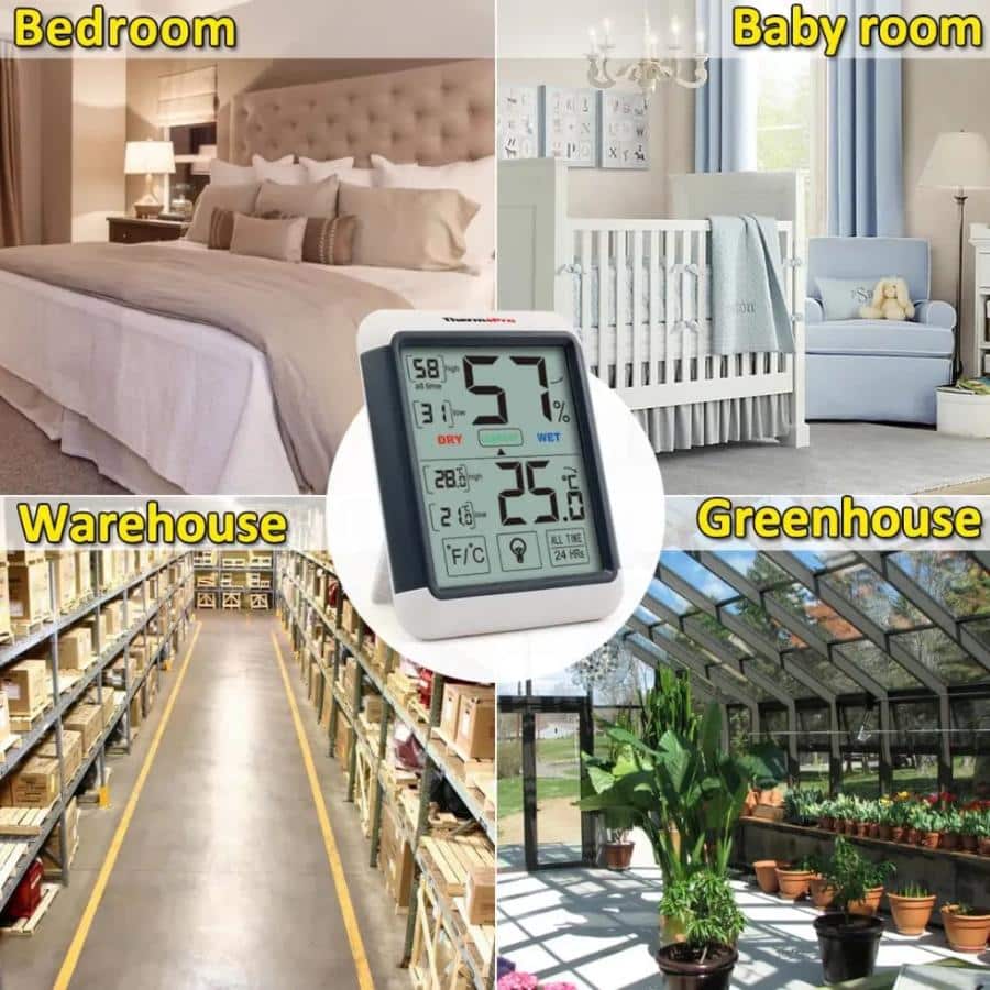 ThermoPro Digital Hygrometer Indoor Thermometer -ThermoPro