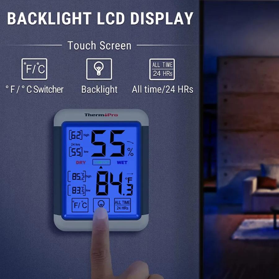 ThermoPro Digital Hygrometer Indoor Thermometer -ThermoPro