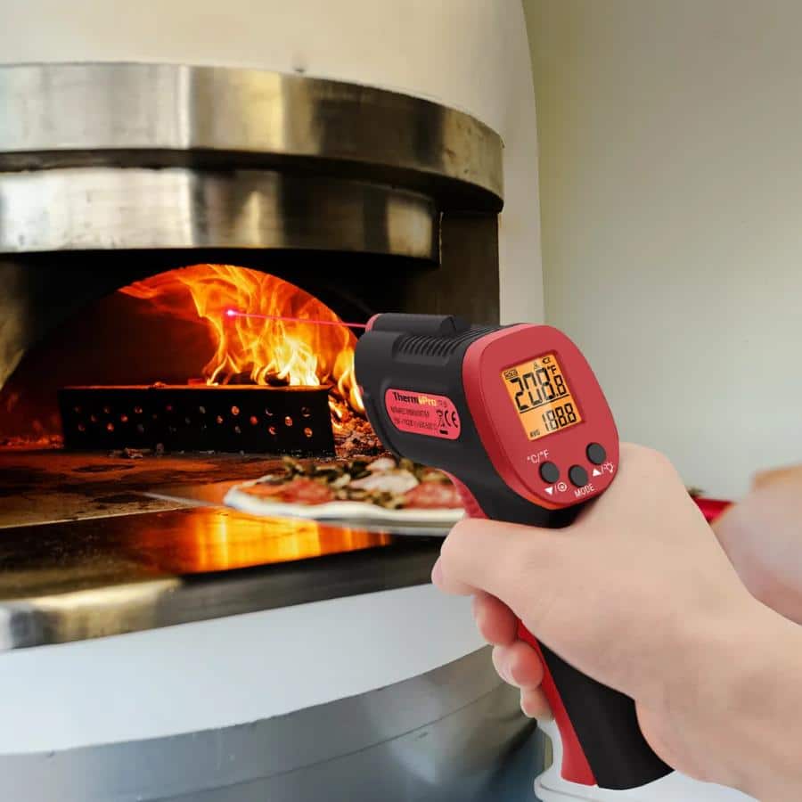 ThermoPro Digital Infrared No-Contact Laser Temperature Thermometer Gun - Red -ThermoPro
