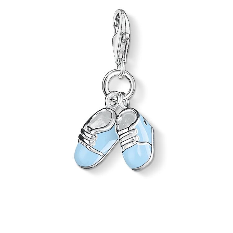 Thomas Sabo Charm Club Charm Bootee Sterling Silver & Enamel Blue 0822 -Thomas Sabo
