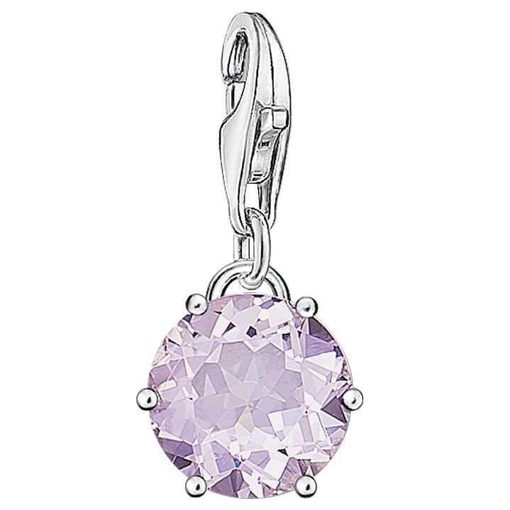 Thomas Sabo Charm Club Charm June Sterling Silver & Stone Violet 1259 -Thomas Sabo