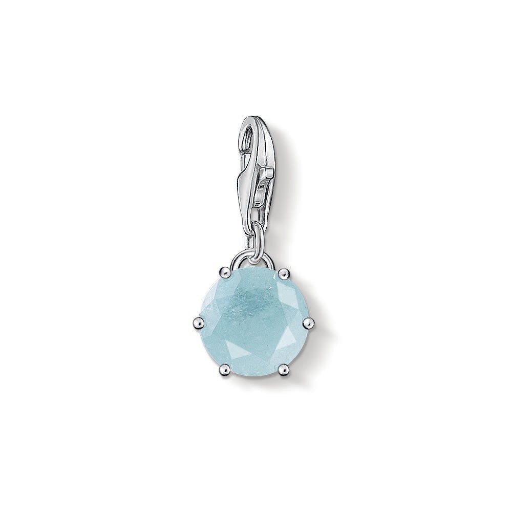 Thomas Sabo Charm Club Charm March Sterling Silver & Stone Light Blue -Thomas Sabo
