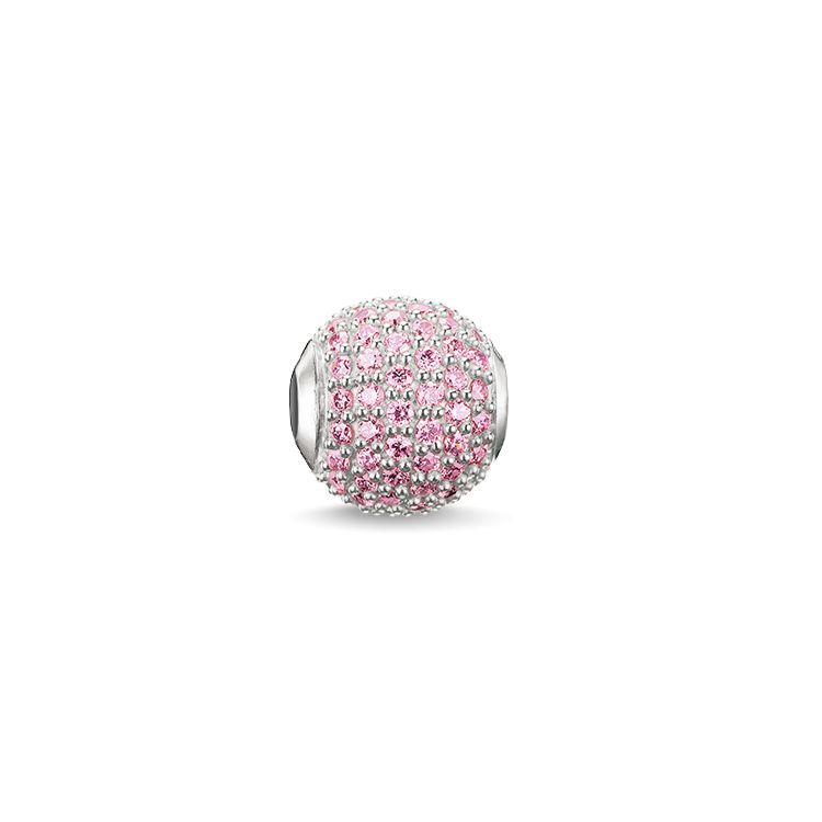 Thomas Sabo Karma Bead Flamingo Road Sterling Silver & C.Z. Pink K0124 -Thomas Sabo