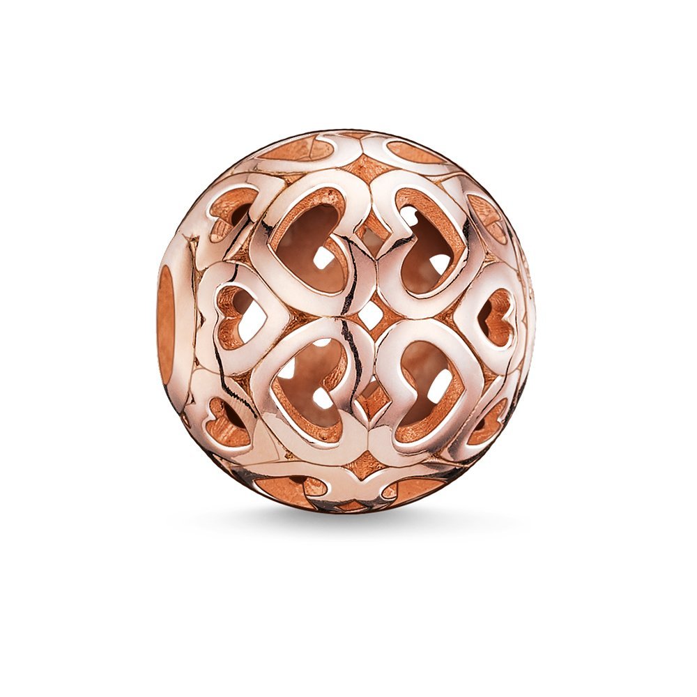 Thomas Sabo Karma Bead Hearts Sterling Silver & Rose Gold K0018-415-1 -Thomas Sabo