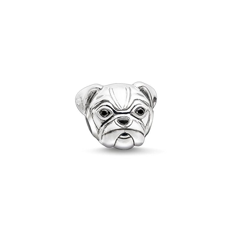 Thomas Sabo Karma Bead Pug Sterling Silver & Enamel K0164-691-12 -Thomas Sabo