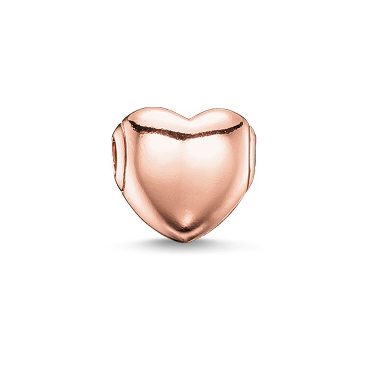 Thomas Sabo Karma Bead Rose Heart Sterling Silver & Rose Gold K0102-4 -Thomas Sabo