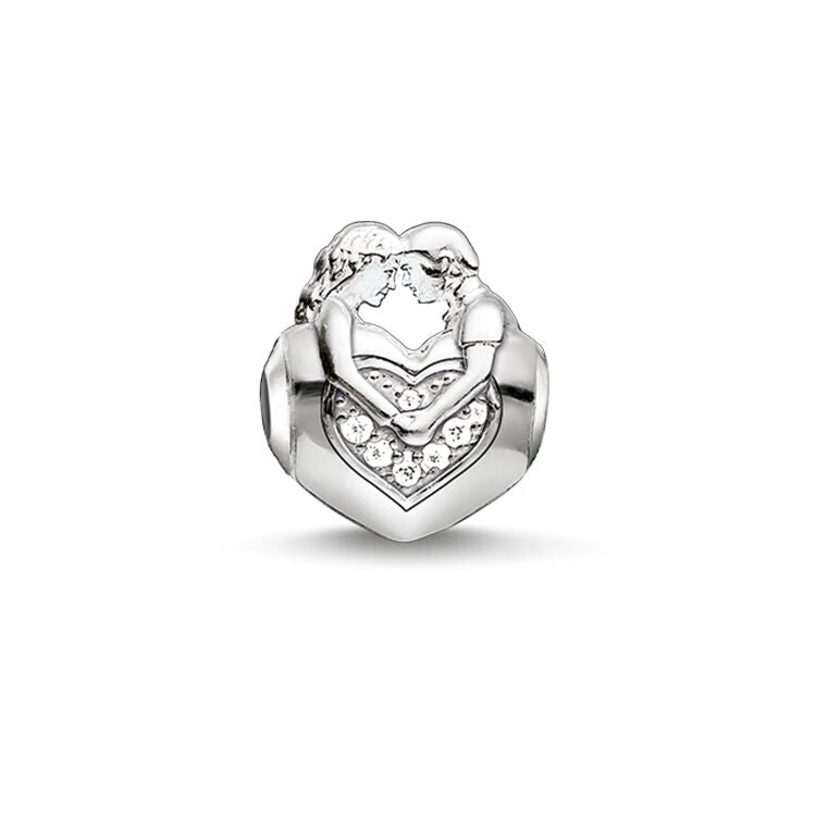 Thomas Sabo Karma Bead Sweethearts Sterling Silver & C.Z. White K0161 - Thomas Sabo