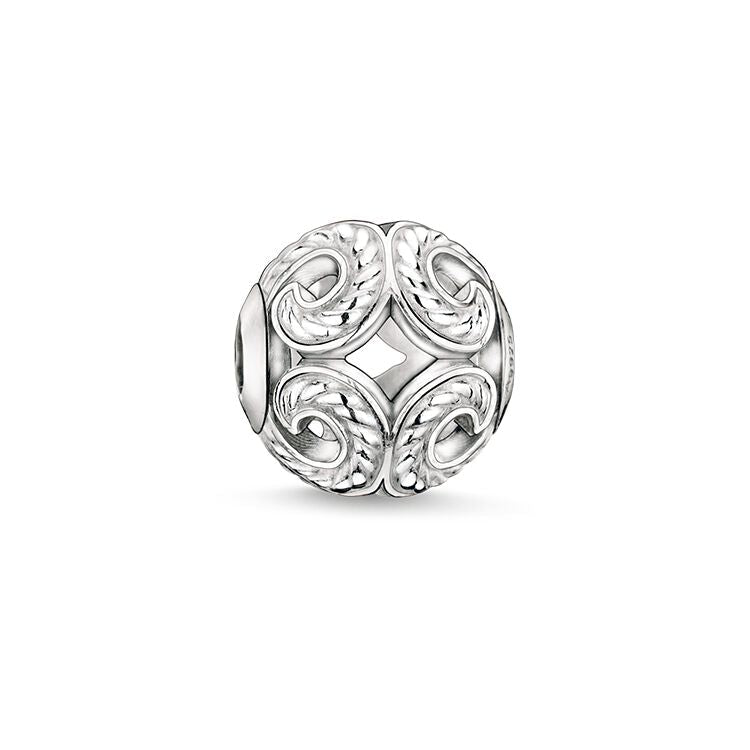 Thomas Sabo Karma Bead Wave Sterling Silver Plain K0017-001-12 -Thomas Sabo