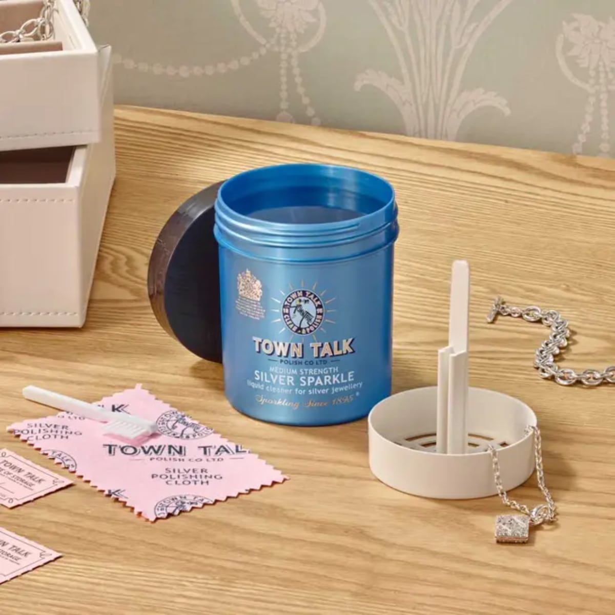 Town Talk Silver Sparkle M 225ml -Town Talk