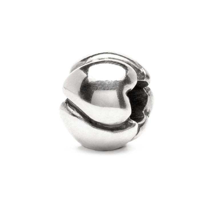 Troll Beads Hearts Big Sterling Silver 11224 -Troll Beads