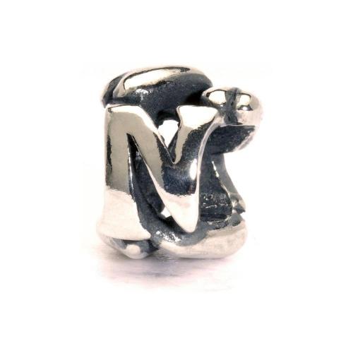 Troll Beads Letter N Sterling Silver 11144N -Troll Beads