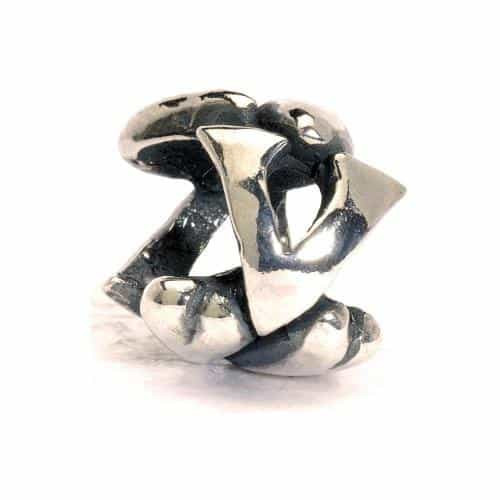 Troll Beads Letter V Sterling Silver 1144V -Troll Beads