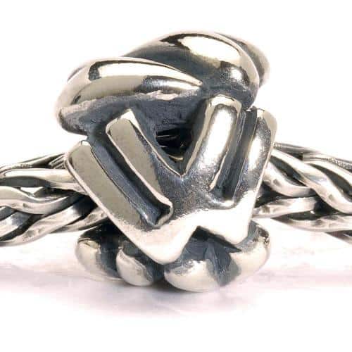 Troll Beads Letter W Sterling Silver 1144W -Troll Beads