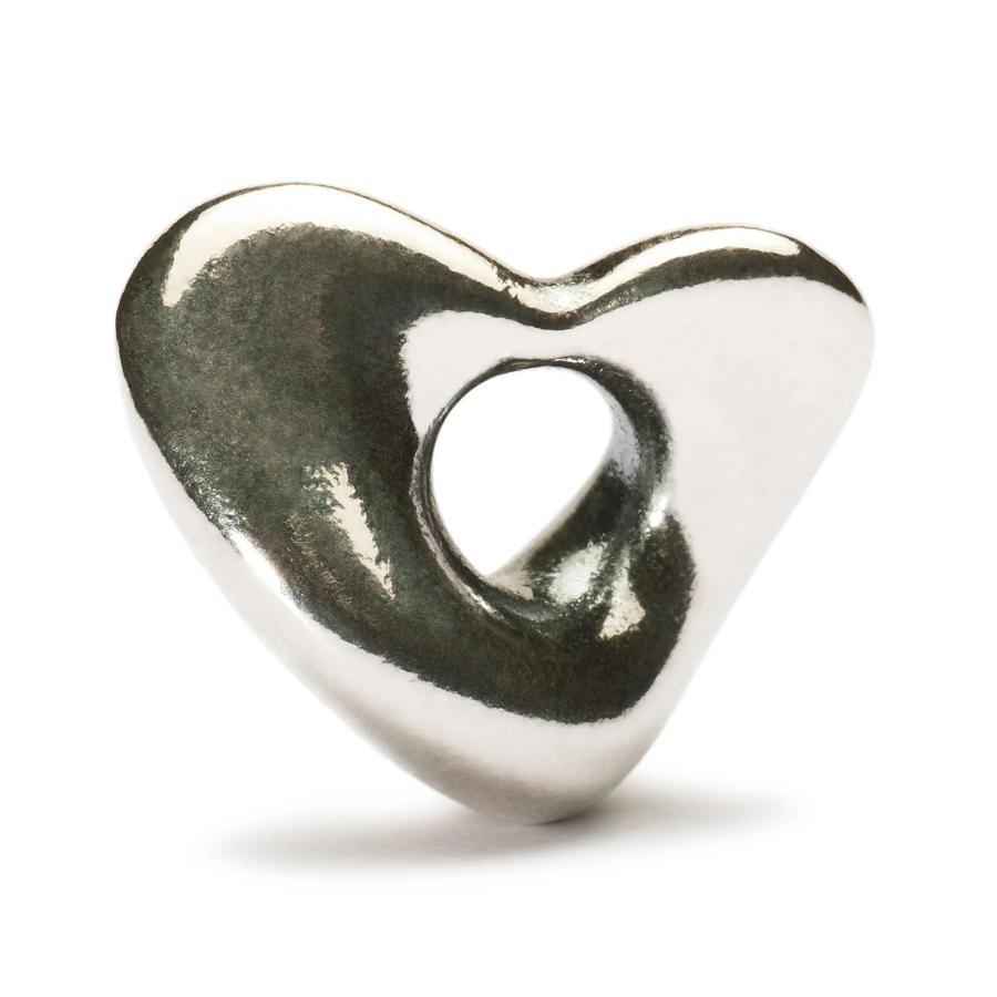 Troll Beads Soft Heart Sterling Silver 11465 -Troll Beads