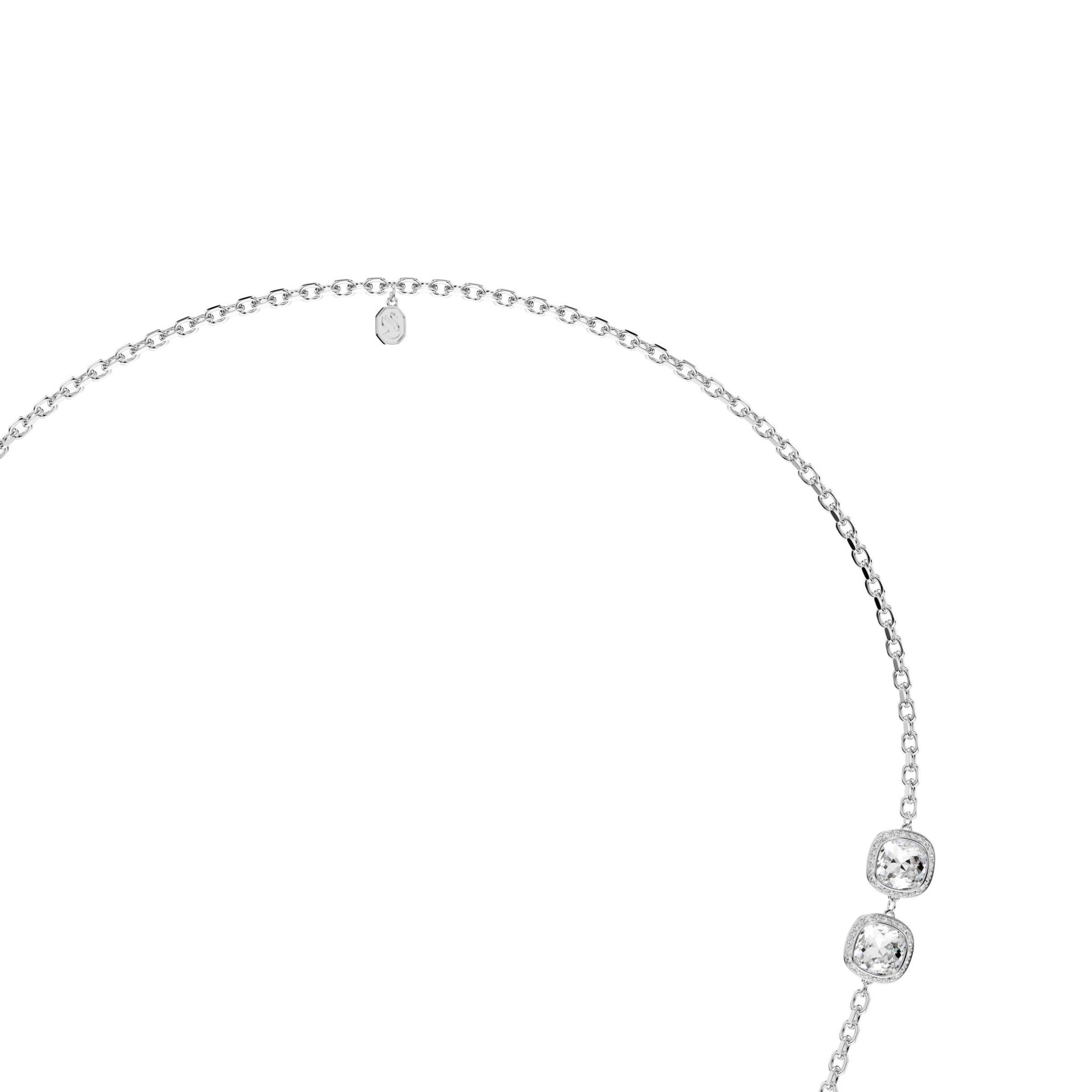 Una Angelic pendant and brooch, Cushion cut, White, Mixed Plating -Swarovski