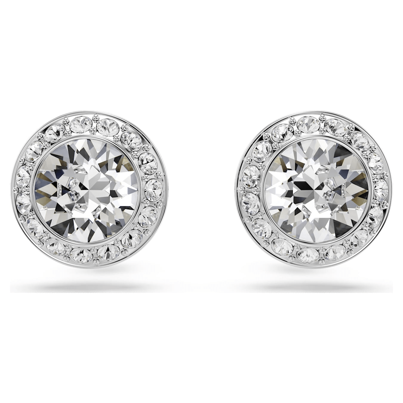 Una Angelic Set (3), Round cut, White, Rhodium plated -Swarovski