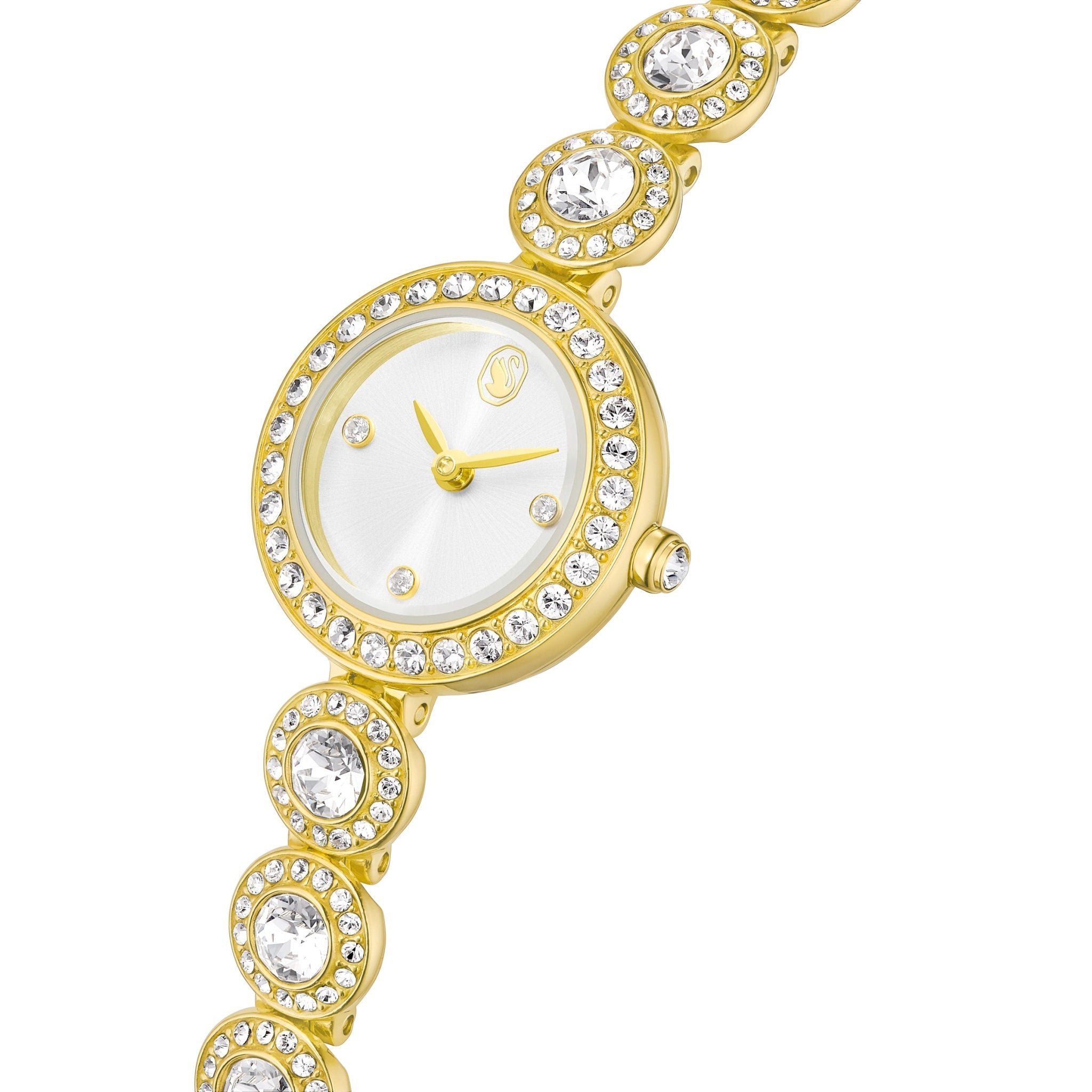Una Angelic watch, Crystal bracelet, Gold tone, Gold-tone finish -Swarovski