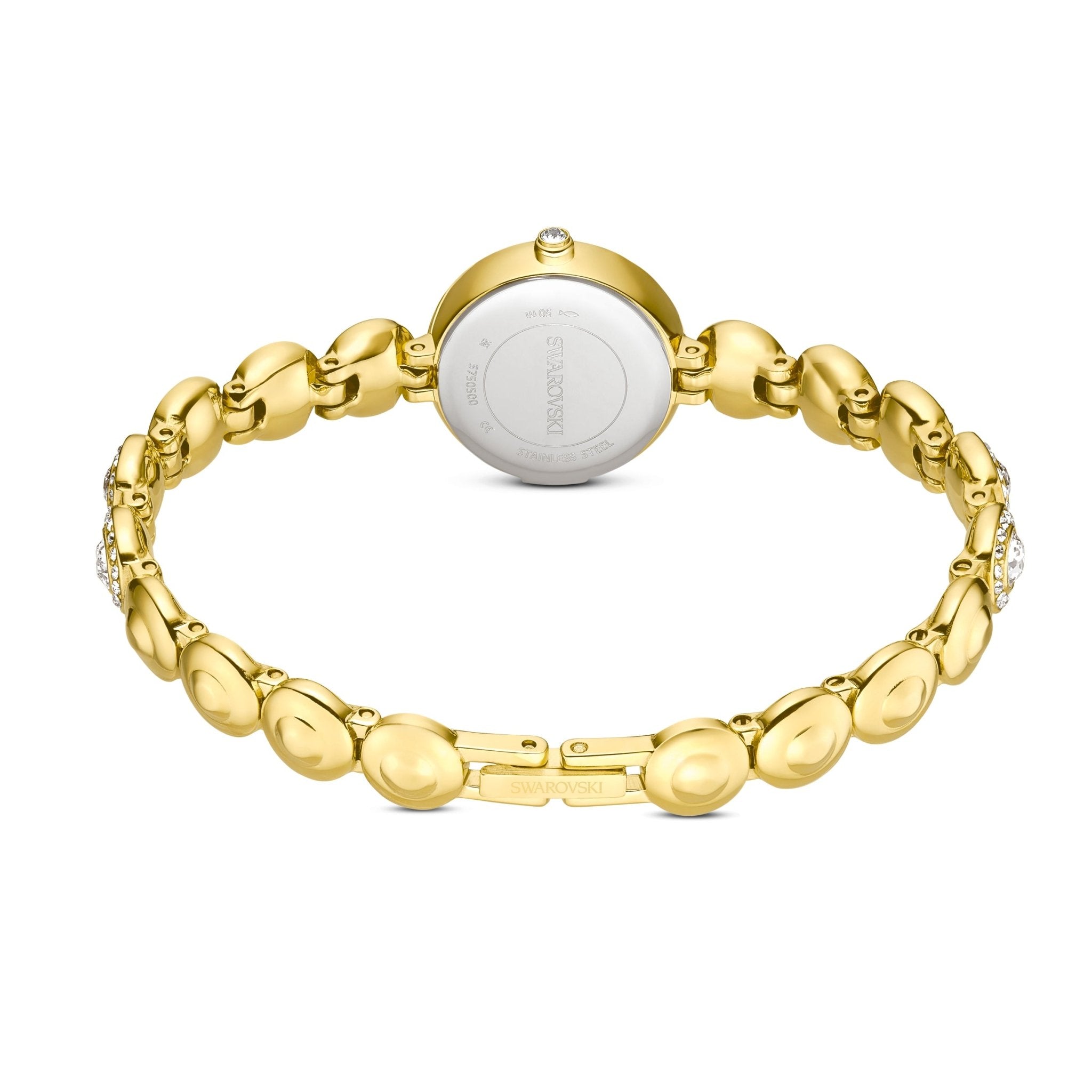 Una Angelic watch, Crystal bracelet, Gold tone, Gold-tone finish -Swarovski