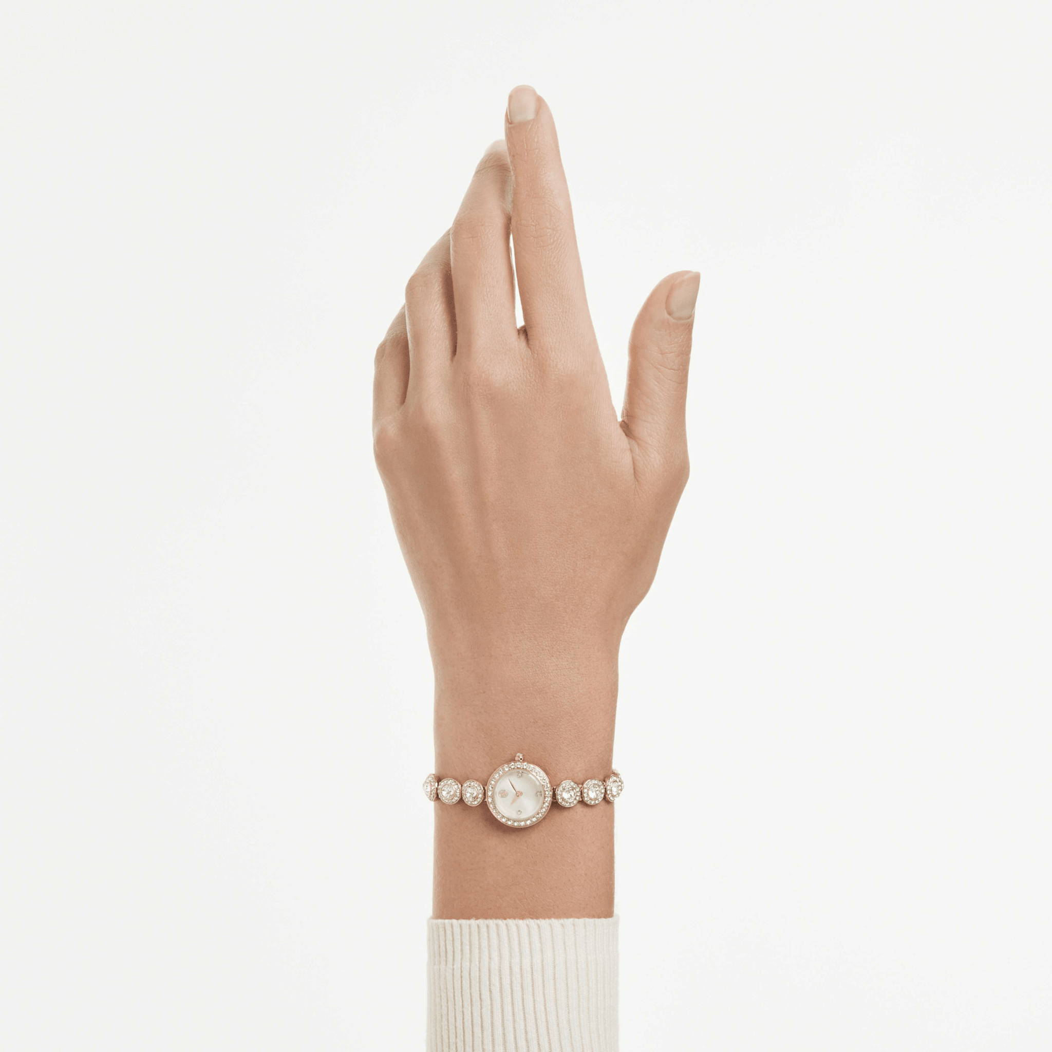 Una Angelic watch, Crystal bracelet, Gold tone, Gold-tone finish -Swarovski