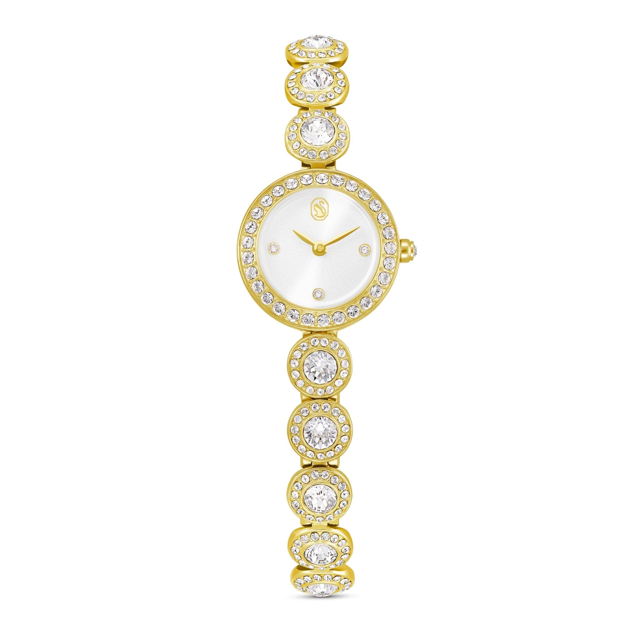 Una Angelic watch, Crystal bracelet, Gold tone, Gold-tone finish -Swarovski