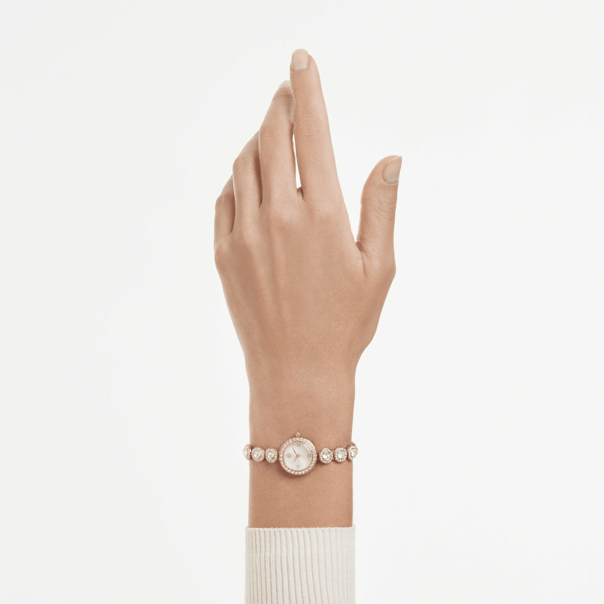 Una Angelic watch, Crystal bracelet, Rose gold tone, Rose gold-tone finish -Swarovski