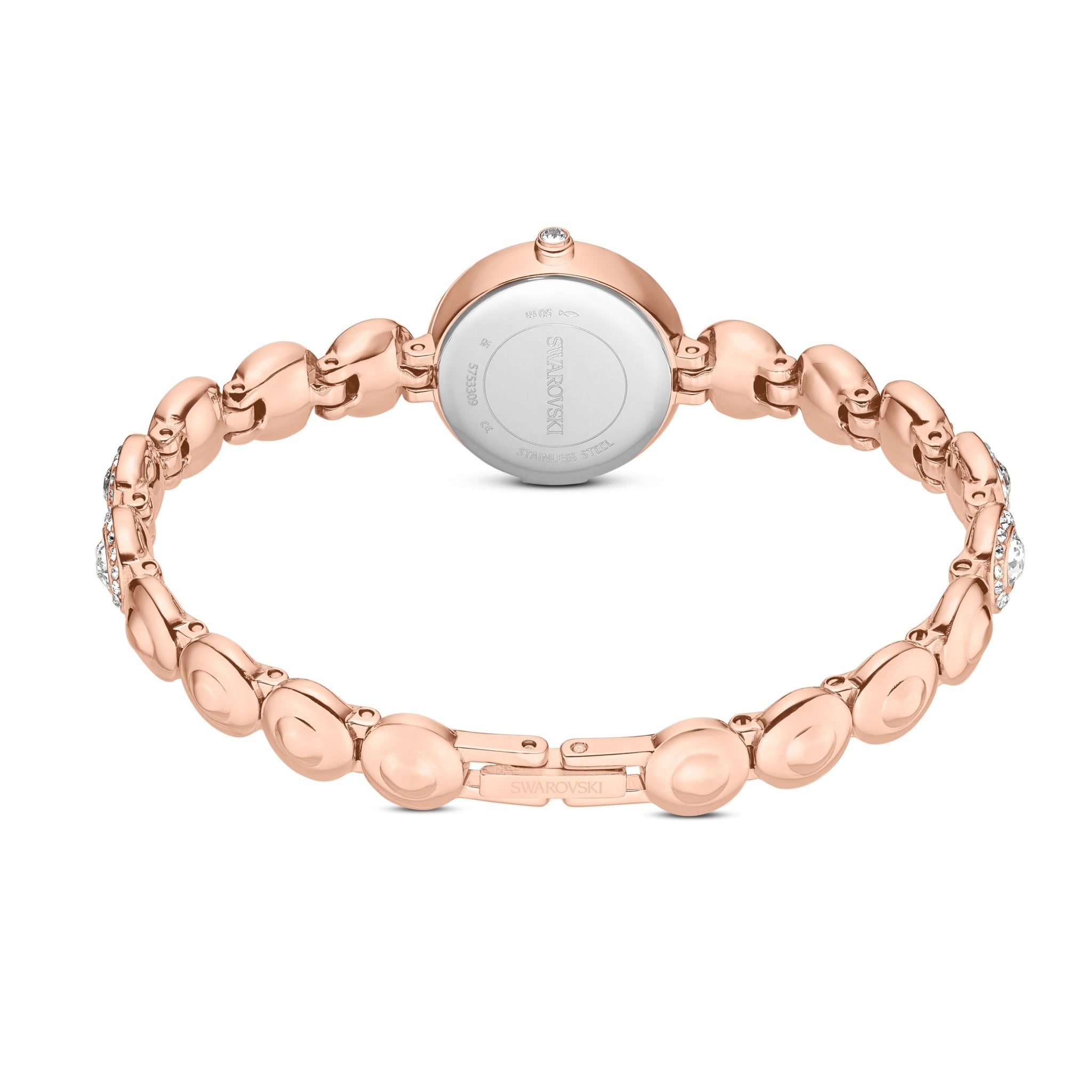 Una Angelic watch, Crystal bracelet, Rose gold tone, Rose gold-tone finish -Swarovski