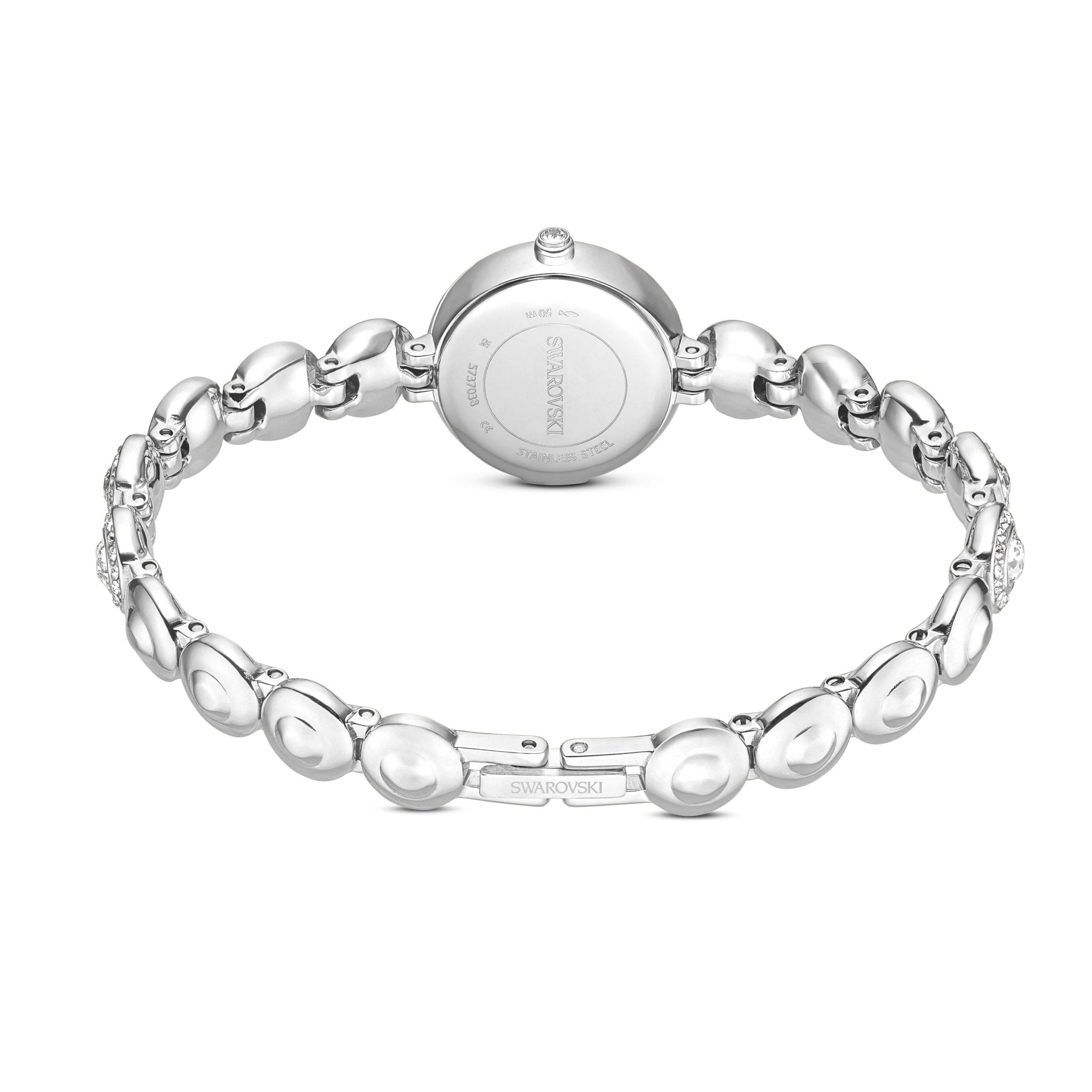 Una Angelic watch, Crystal bracelet, Silver tone, Stainless steel -Swarovski