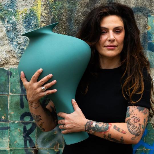 Vase Magestic- Pine Green -Claraval