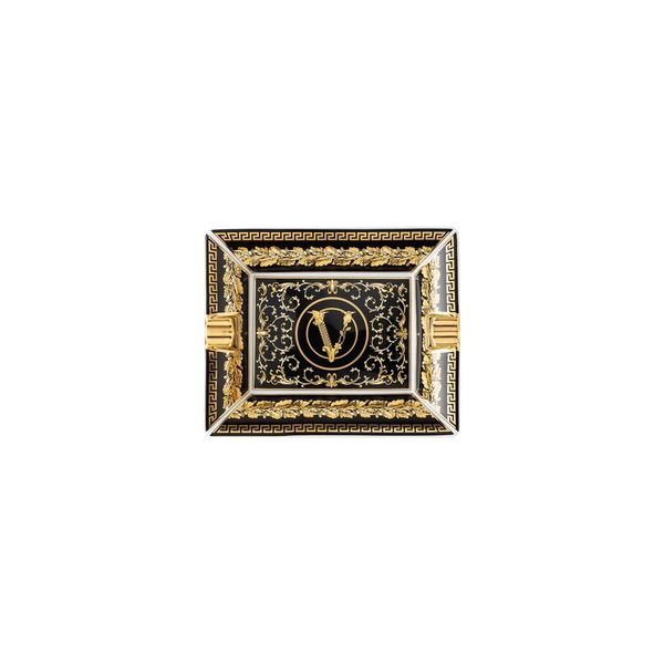 Versace Ashtray Virtus Gala black 13cm -Versace