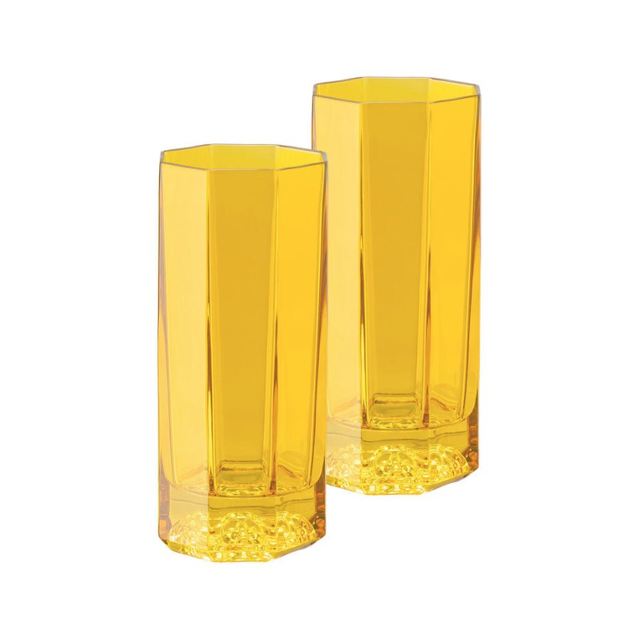 Versace Hb Tumbler Medusa Lumiere Amber Pair 15Cm -Versace