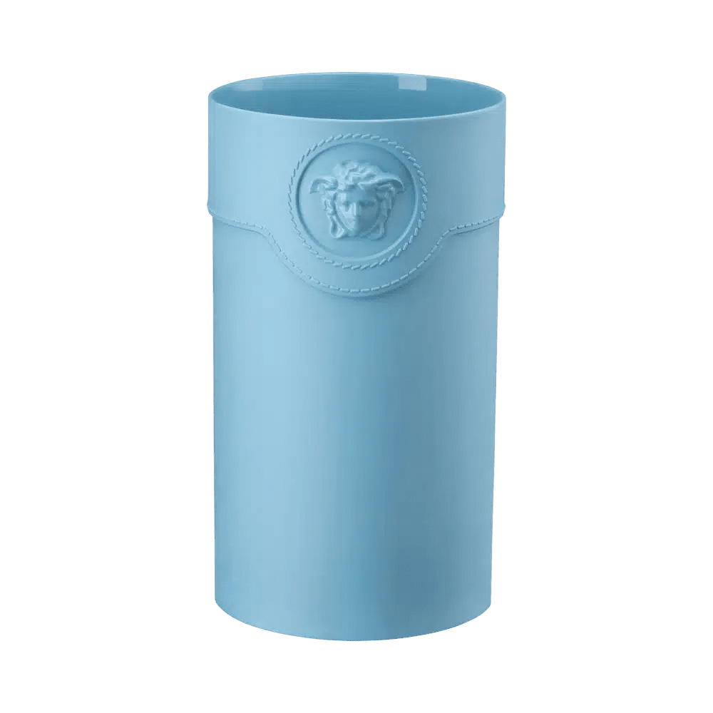 Versace La Medusa Blue Vase 30cm -Versace