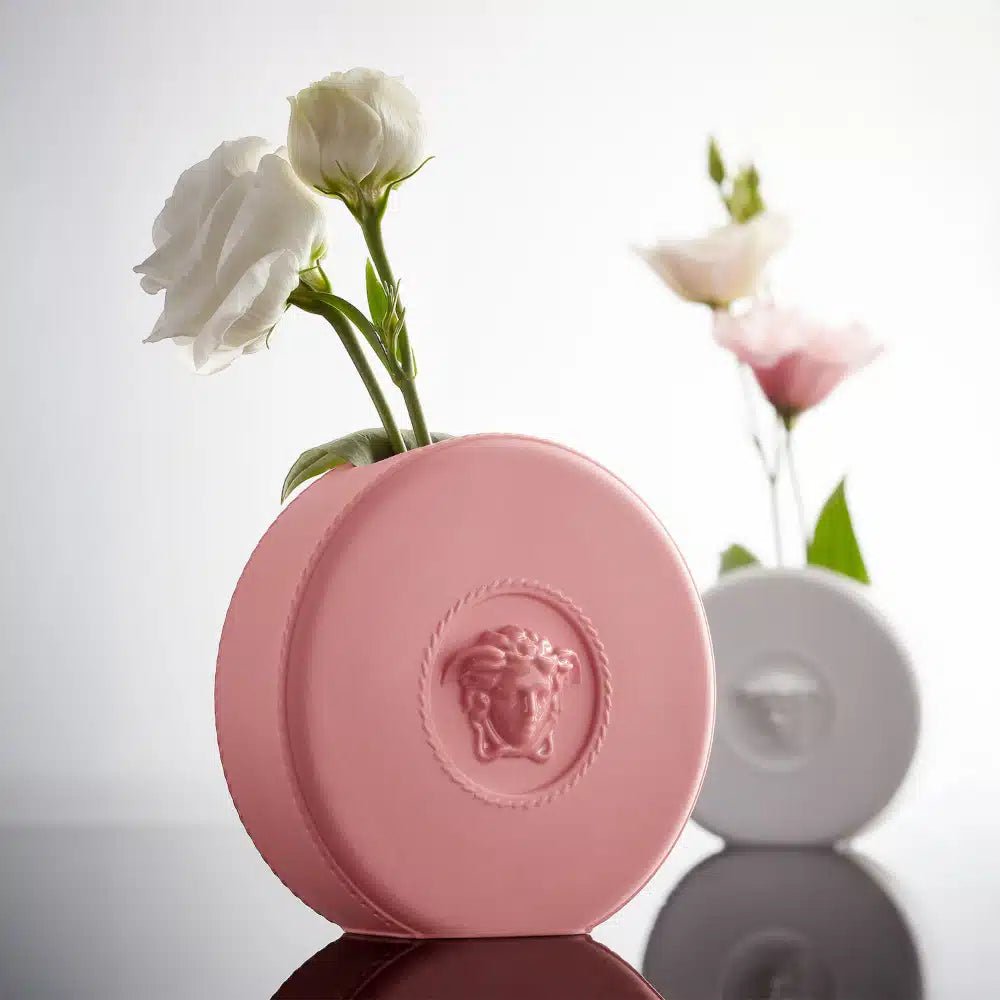 Versace La Medusa Mini Pink Vase 10cm -Versace