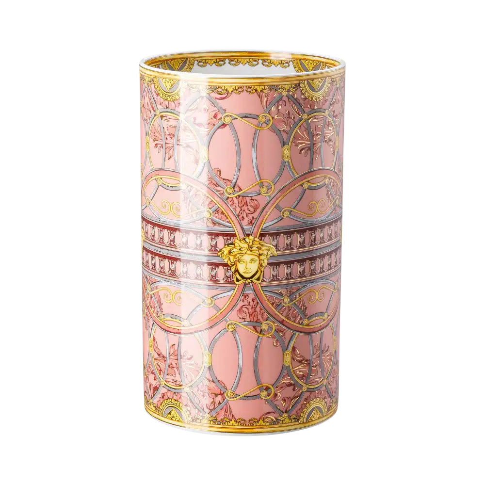 Versace La Scala Del Palazzo Rosa Vase 30cm -Versace
