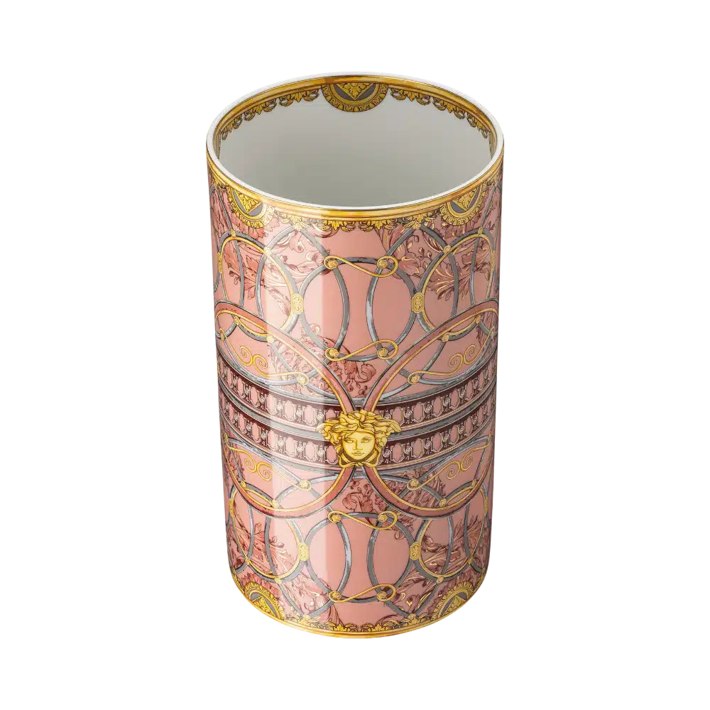 Versace La Scala Del Palazzo Rosa Vase 30cm -Versace