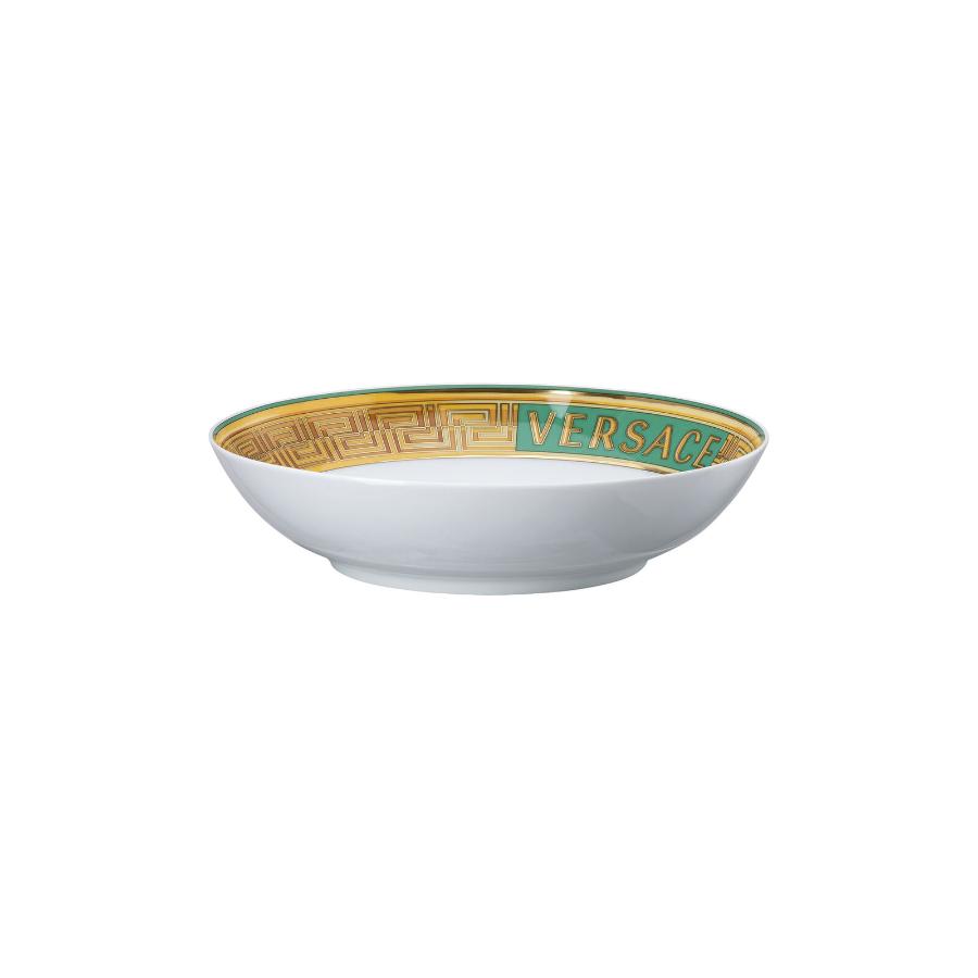 Versace Plate Deep Medusa Amplified Green Coin 22Cm -Versace