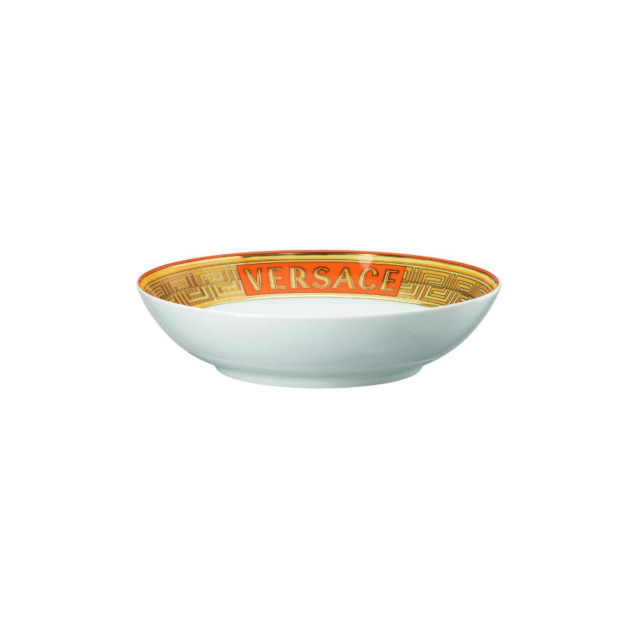 Versace Plate Deep Medusa Amplified Orange Coin 22Cm -Versace