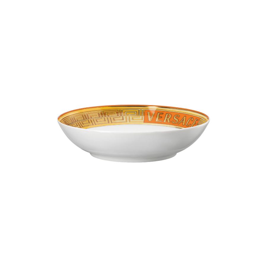 Versace Plate Deep Medusa Amplified Orange Coin 22Cm -Versace