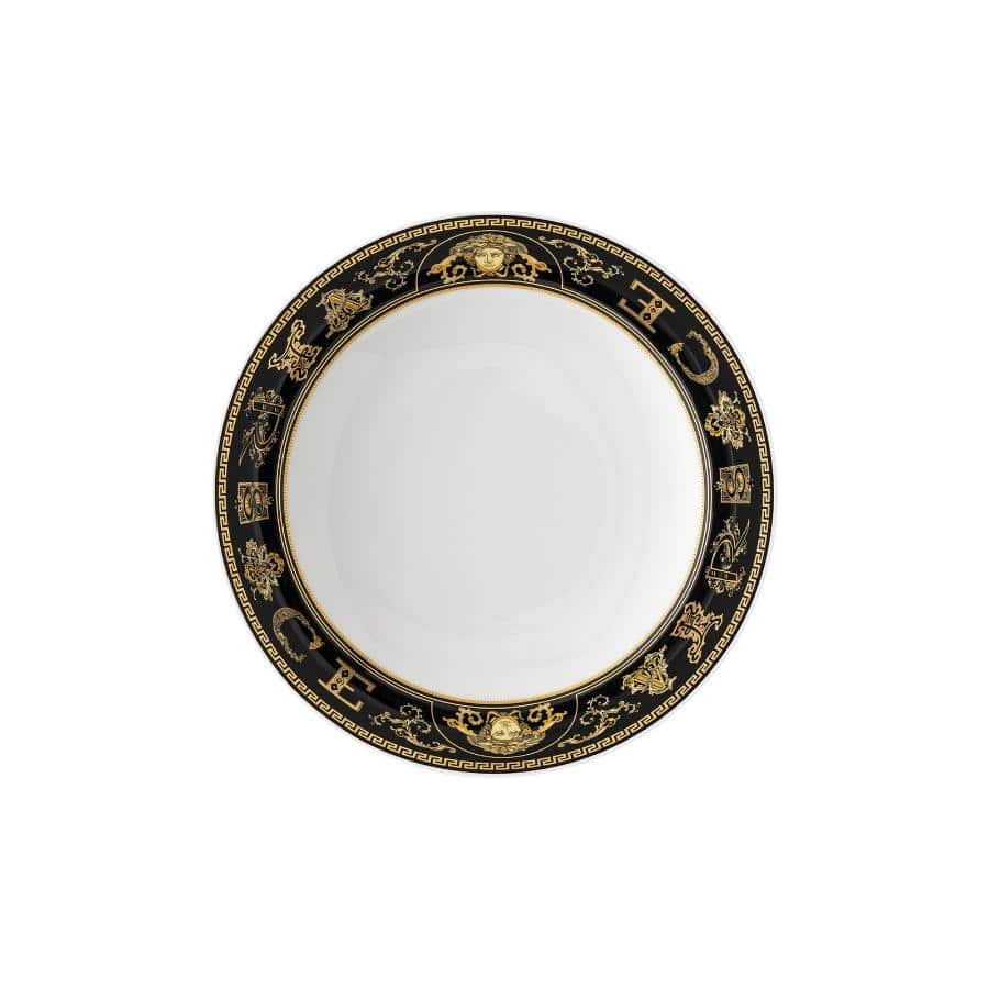 Versace Plate Deep Virtus Gala Black 22Cm -Versace