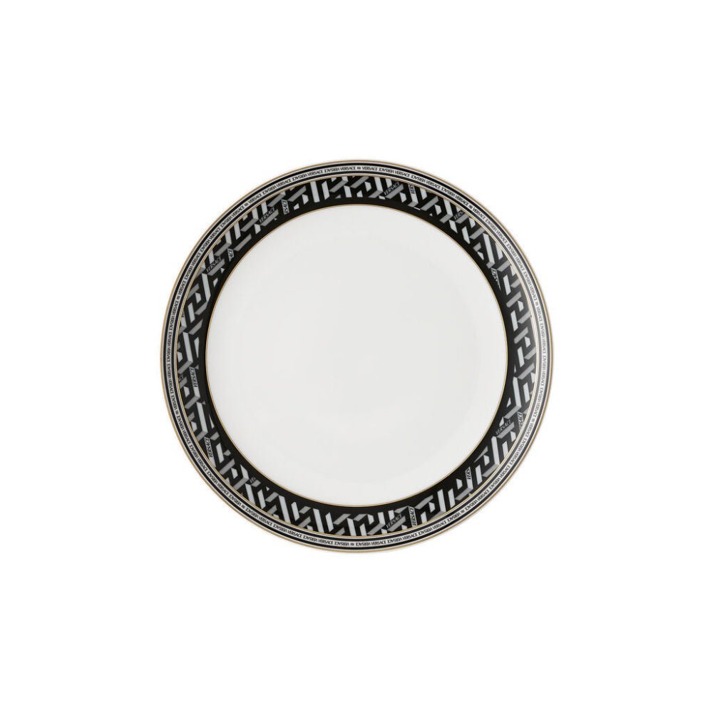 Versace Plate La Greca Signature Black 21cm -Versace