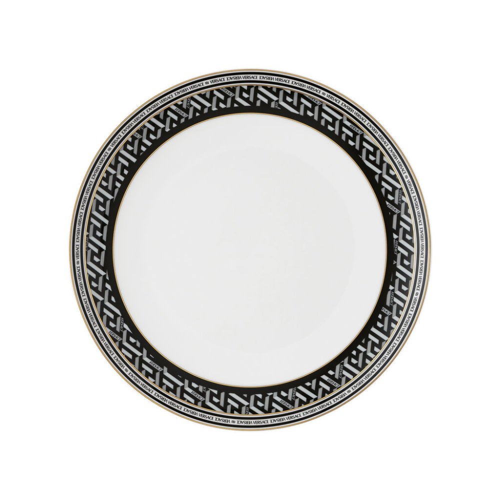 Versace Plate La Greca Signature Black 28cm -Versace