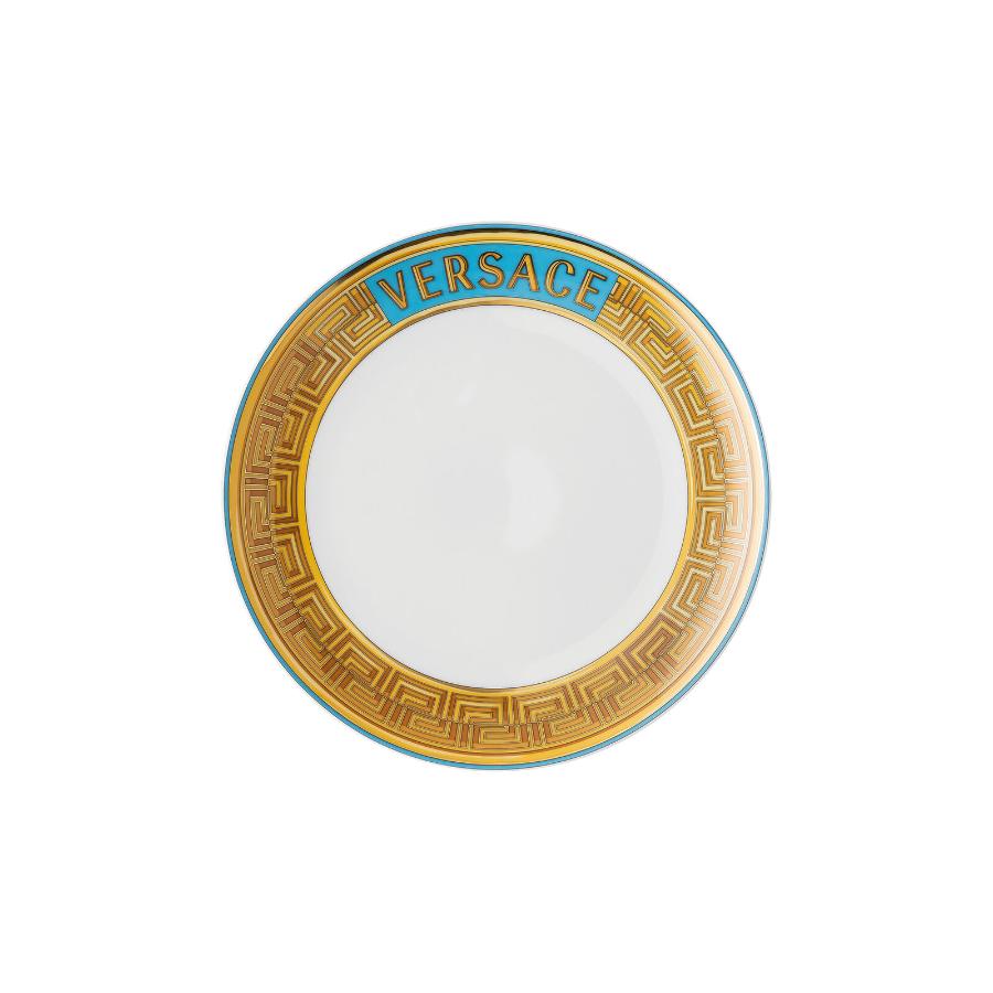 Versace Plate Medusa Amplified Coin Blue 21Cm -Versace