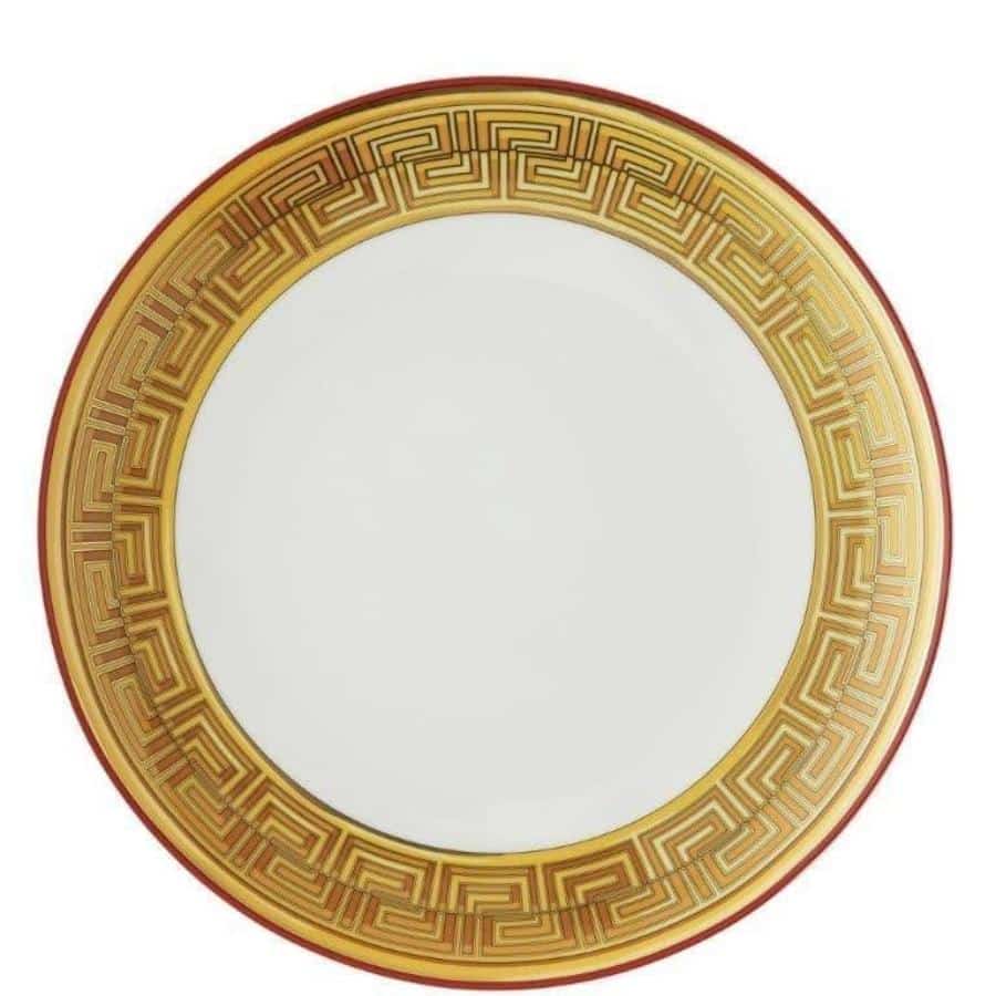 Versace Plate Medusa Amplified Golden Coin 28Cm -Versace