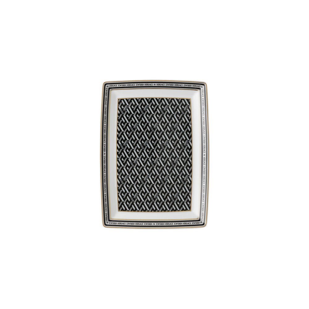 Versace Platter La Greca Signature Black 18cm -Versace